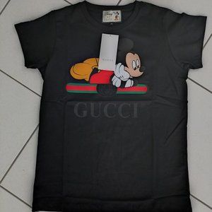 Gucci Men Tshirt Color Black Miki Mouse